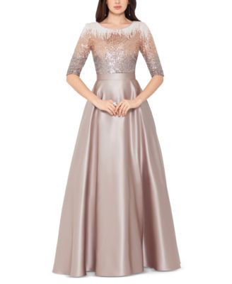 Betsy ☀ Adam Embellished Satin Gown ...